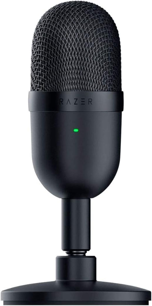 Seiren Mini USB Condenser Microphone for Professional Streaming and Gaming on PC - Superior Recording Quality with Supercardioid Pickup Pattern - Adjustable Stand and Shock Resistance - Classic Black